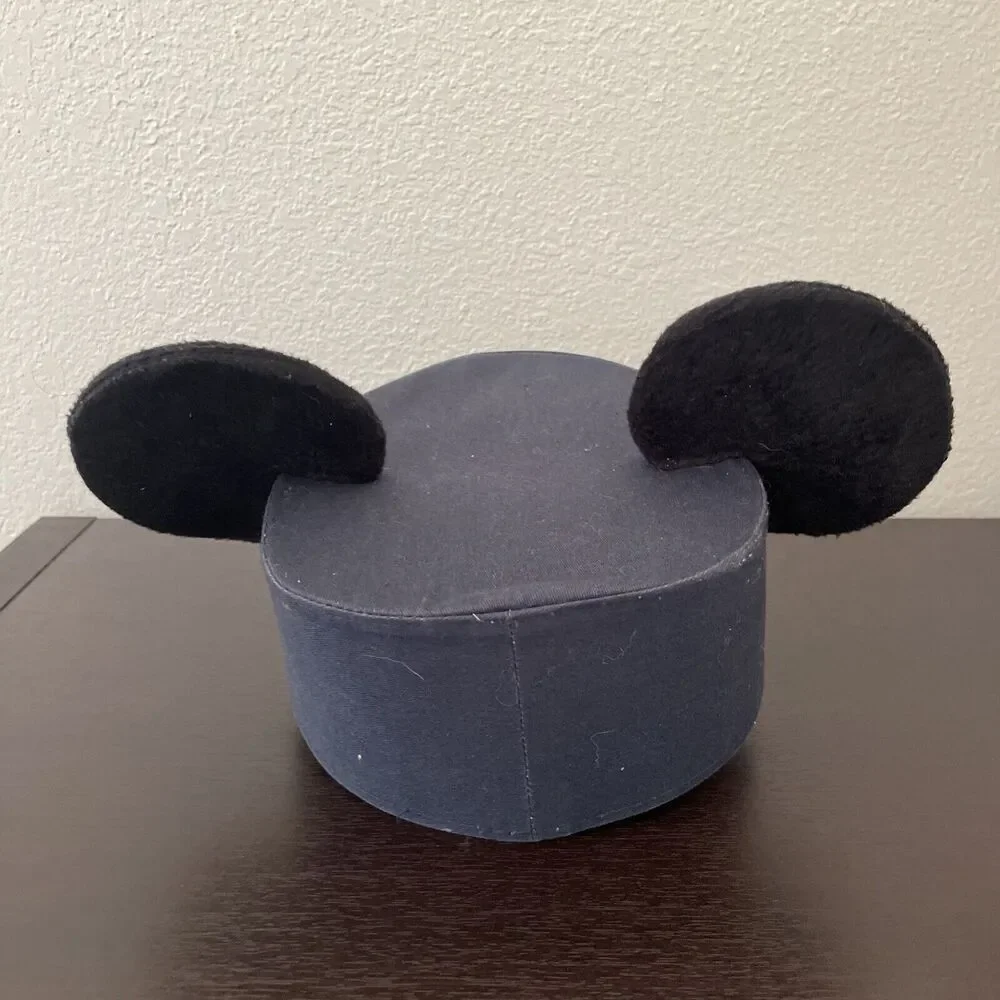 Disney Parks Mickey Mouse Ear Conductor Hat Red Car Trolley Size S/MD *READ* - Picture 3 of 12
